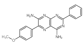 4,7-Pteridinediamine,6-(4-methoxyphenyl)-2-phenyl- picture