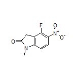 4-Fluoro-1-methyl-5-nitroindolin-2-one Structure