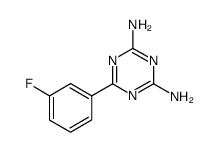 1,3,5-TRIAZINE-2,4-DIAMINE, 6-(3-FLUOROPHENYL)- Structure