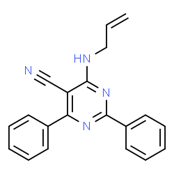 4-(Allylamino)-2,6-diphenyl-5-pyrimidinecarbonitrile Structure