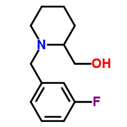 [1-(3-Fluorobenzyl)-2-piperidinyl]methanol Structure