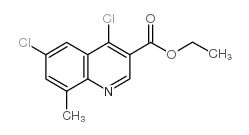 ethyl 4,6-dichloro-8-methylquinoline-3-carboxylate structure