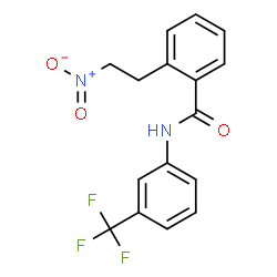 2-(2-NITROETHYL)-N-[3-(TRIFLUOROMETHYL)PHENYL]BENZENECARBOXAMIDE结构式