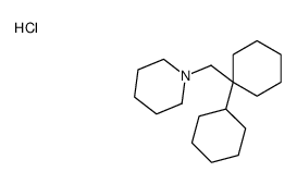 1-[(1-cyclohexylcyclohexyl)methyl]piperidine,hydrochloride结构式