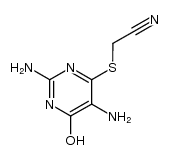 (2,5-diamino-6-oxo-1,6-dihydro-pyrimidin-4-ylsulfanyl)-acetonitrile Structure