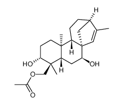 (4S)-Kaur-15-ene-3α,7β,19-triol 19-acetate结构式