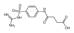 N-(4-carbamimidoylsulfamoyl-phenyl)-succinamic acid Structure