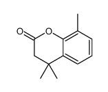 4,4,8-三甲基苯并二氢吡喃-2-酮结构式