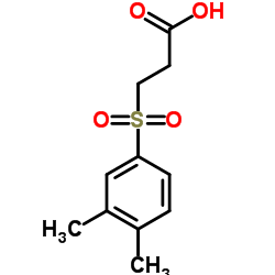 3-[(3,4-Dimethylphenyl)sulfonyl]propanoic acid structure