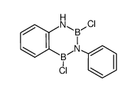 2,4-dichloro-3-phenyl-1,2,3,4-tetrahydrobenzo[e][1,3,2,4]diazadiborinine Structure