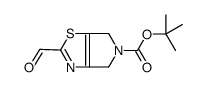 2-Methyl-2-propanyl 2-formyl-4,6-dihydro-5H-pyrrolo[3,4-d][1,3]th iazole-5-carboxylate Structure