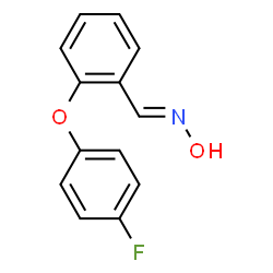 2-(4-FLUOROPHENOXY)BENZENECARBALDEHYDEOXIME结构式