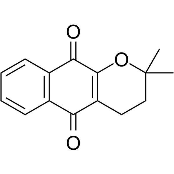 α-拉杷醌结构式