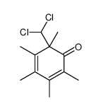 6-(dichloromethyl)-2,3,4,5,6-pentamethylcyclohexa-2,4-dien-1-one结构式