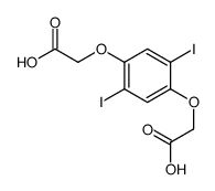 2-[4-(carboxymethoxy)-2,5-diiodophenoxy]acetic acid结构式