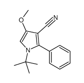 1-tert-butyl-4-methoxy-2-phenylpyrrole-3-carbonitrile结构式