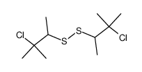 bis(1,2-dimethyl-2-chloropropyl) disulfide结构式