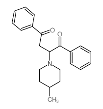 2-(4-methyl-1-piperidyl)-1,4-diphenyl-butane-1,4-dione Structure