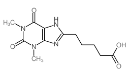 8-Theophyllinevaleric acid结构式