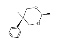 2,5-Dimethyl-5-cis-phenyl-1.3-dioxan结构式