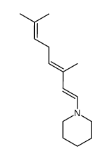 1-((1E)-3,7-dimethylocta-1,3,6-trien-1-yl)piperidine Structure