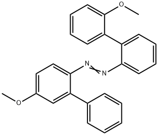 1-[2'-Methoxy(1,1'-biphenyl)-2-yl]-2-[5-methoxy(1,1'-biphenyl)-2-yl]diazene structure