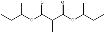 Methylmalonic acid bis(1-methylpropyl) ester Structure