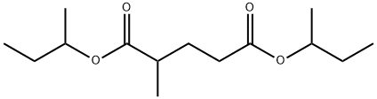 2-Methylpentanedioic acid bis(1-methylpropyl) ester结构式