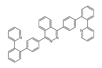 1,4-bis[4-(2-pyridin-2-ylphenyl)phenyl]phthalazine结构式