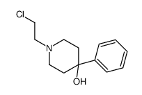 1-(2-chloroethyl)-4-phenylpiperidin-4-ol结构式