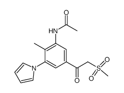 5'-[(methylsulfonyl)acetyl]-3'-(pyrrol-1-yl)-o-acetotoluidide Structure