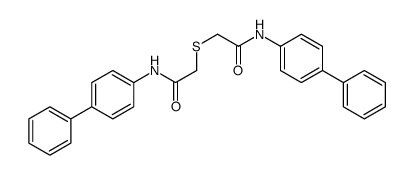 2-[2-oxo-2-(4-phenylanilino)ethyl]sulfanyl-N-(4-phenylphenyl)acetamide Structure