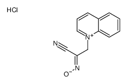 2-hydroxyimino-3-quinolin-1-ium-1-ylpropanenitrile,chloride Structure