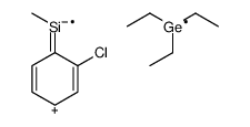 (2-chlorophenyl)-methylsilicon,triethylgermanium Structure