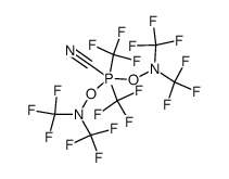 bis{bis(trifluoromethyl)aminooxy}-bis(trifluoromethyl)cyanophosphorane Structure