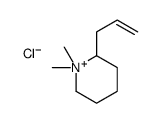 1,1-dimethyl-2-prop-2-enylpiperidin-1-ium,chloride Structure