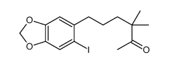 6-(6-iodo-1,3-benzodioxol-5-yl)-3,3-dimethylhexan-2-one Structure