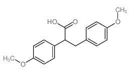 2,3-bis(4-methoxyphenyl)propanoic acid结构式