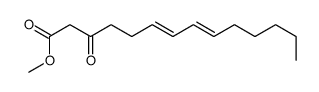 methyl 3-oxotetradeca-6,8-dienoate结构式