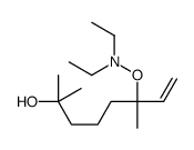 6-(diethylaminooxy)-2,6-dimethyloct-7-en-2-ol结构式