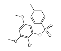 2-bromo-3,5-dimethoxyphenyl toluene-p-sulphonate结构式