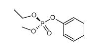 (+)-(R)-ethyl methyl phenyl phosphate结构式