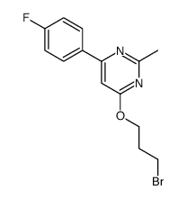 4-(3-bromopropoxy)-6-(4-fluorophenyl)-2-methylpyrimidine Structure