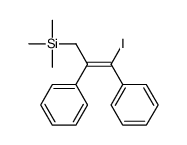 (3-iodo-2,3-diphenylprop-2-enyl)-trimethylsilane结构式