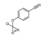 4-(3-chlorodiazirin-3-yl)oxybenzonitrile结构式