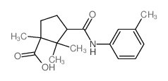 Cyclopentanecarboxylicacid, 1,2,2-trimethyl-3-[[(3-methylphenyl)amino]carbonyl]-, (1R,3S)-结构式