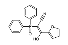 2-diphenylphosphoryl-3-(furan-2-yl)-3-hydroxyprop-2-enenitrile结构式