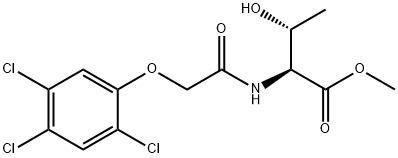 N-[(2,4,5-Trichlorophenoxy)acetyl]-L-threonine methyl ester结构式