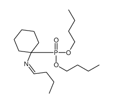 N-(1-dibutoxyphosphorylcyclohexyl)butan-1-imine结构式