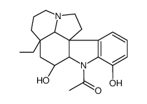 1-Acetylaspidospermidine-3α,17-diol结构式